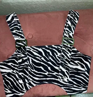 Zebra Print Buckle Top Size XS thumbnail 2