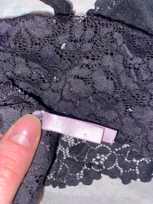 true black lacy bralette thumbnail 5