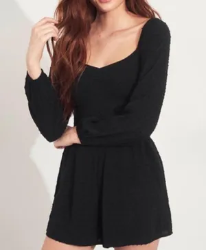 Hollister Black Long Sleeve Romper thumbnail 1