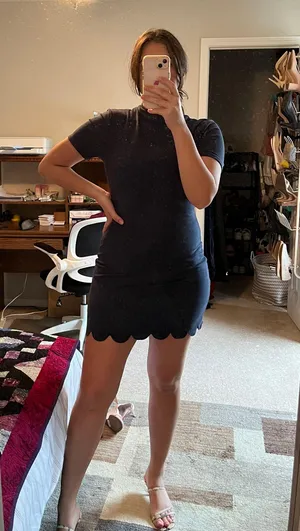 HYFVE Blue Suede Dress thumbnail 1