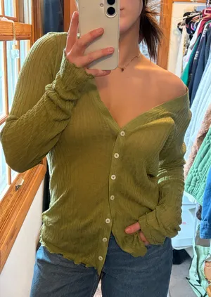 Anthropologie Button Top thumbnail 1