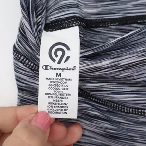 Champion Capri Leggings Women's M Grey Space Dye Mesh Active Excellent thumbnail 4