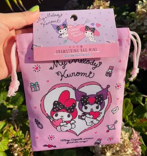 Sanrio Pink Purple Drawstring Bag thumbnail 1