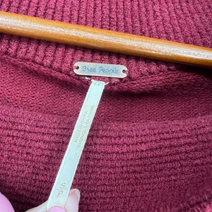 Free People Ottoman Slouchy Tunic sweater oversized burgundy ribbed cozy small thumbnail 4