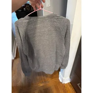 Aviator Nation Bolt Crewneck Sweatshirt gray lightning bolt women's small thumbnail 4
