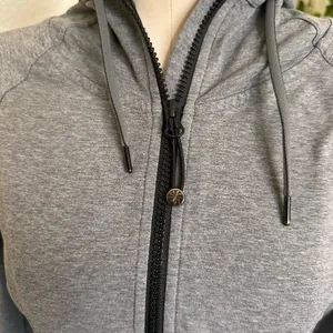 Athleta women’s grey hoodie full zip up small sporty casual athletic neutral thumbnail 8