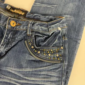 True Religion Y2K Denim Jeans with Gold Accents thumbnail 2