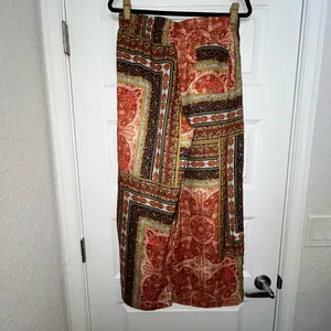 Industry Republic Boho Mix Print Pull On Wide Leg Statement Pants Size M thumbnail 9