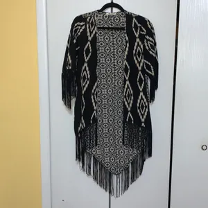 Fringe print cardigan thumbnail 2