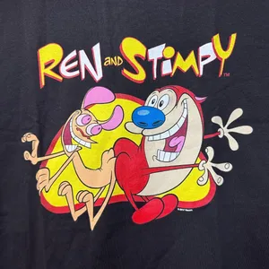 Ren and Stimpy Butt Buddy Animated Series Nickelodeon Tee L thumbnail 2
