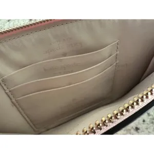 Kate Spade Lucy metallic pink Medium L-Zip bag Wristlet thumbnail 5