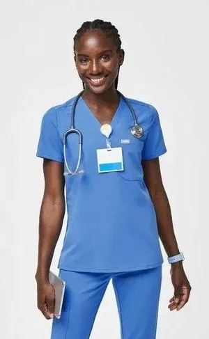 FIGS Capri Blue Scrub Set thumbnail 2