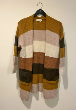 Dreamers Striped Cardigan thumbnail 1