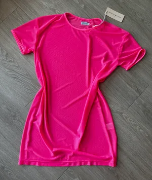 Beginning Boutique Pink Mesh Dress thumbnail 1