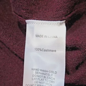 NWT Quince Mongolian Cashmere Full-Zip Hoodie in Burgundy Sweater M thumbnail 3
