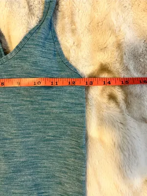 lululemon athletica Heathered Teal Scoop Neck Tank thumbnail 3