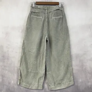 AEO Wide Leg Crop Pants Women Size 0 Indie Boho Earthy Utility Coastal Urban‎ thumbnail 4