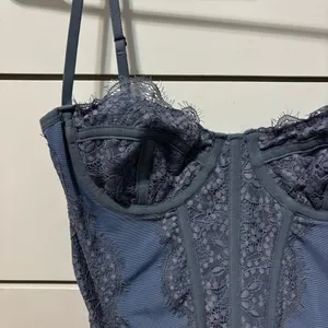 Urban Outfitters Modern Love Corset Blue thumbnail 3