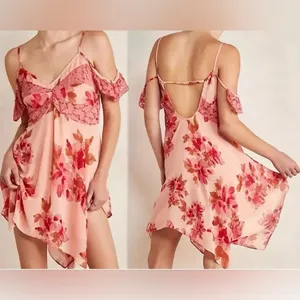 Free people Monday Morning Trapeze Slip Floral Dress Women’s Size Small thumbnail 2