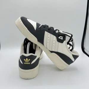 Women‎ Size 9 Adidas RIVALRY LOW Lifestyle Shoes Carbon/Talc/Cloud White/Black thumbnail 6