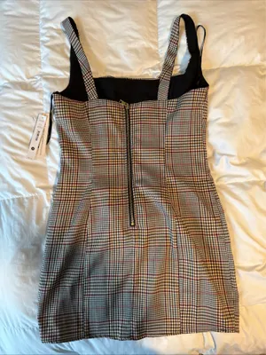 AQUA Mini Dress plaid thumbnail 4
