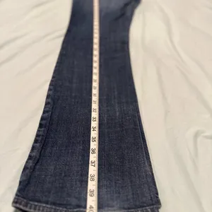 VTG Y2K 7 For All Mankind Sz: 28 Flare Jeans Indigo Low Rise Stretch USA. thumbnail 5