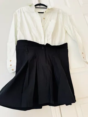 Anthropologie Twofer Buttondown Shirt Dress, Size M thumbnail 11