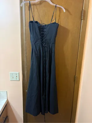 Babyboo Mariella Midi Dress in Black thumbnail 6