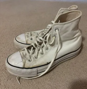 White Platform Converse High-Top thumbnail 1
