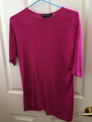 FINAL MARKDOWN Ladies Patrick tricot silk sweater medium thumbnail 1
