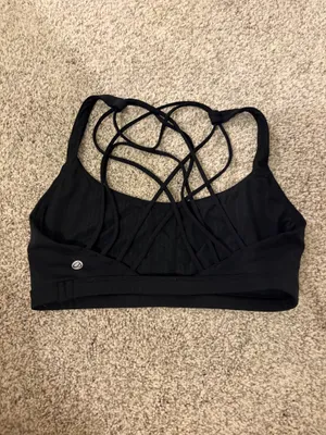 CRZ Yoga Black Sports Bra thumbnail 2