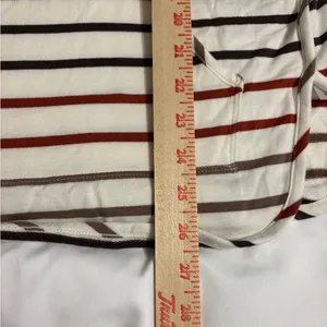 Market & Spruce Striped Hoodie Pullover Rayon Stretch Size thumbnail 5