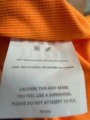 NOBULL Ribbed Halter Cropped Tank Top Orange Gym Athleisure Women's Size Large thumbnail 7