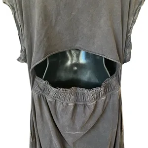 Free People FP Movement Hot Shot V-Neck Onesie Washed Black thumbnail 8