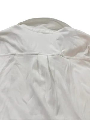 32 Degrees Heat White Soft Brushed Knit Button Down Shirt Pockets Medium Women's thumbnail 9