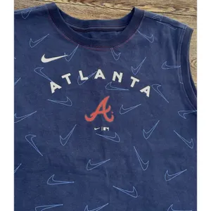 NIKE Women's Atlanta Braves Team Tech Muscle Tank Top - Large - NWT thumbnail 8