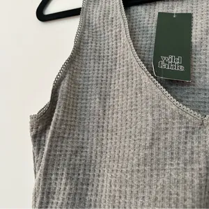 Wild Fable Waffle Knit Sleeveless Bodysuit New thumbnail 3
