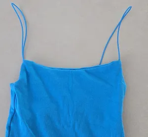 ZARA New  Blue Spaghetti Strips Mini Dress thumbnail 4
