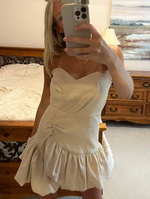 DO+BE Revolve Tan Strapless Mini Dress thumbnail 1