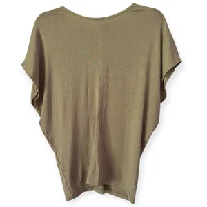 NWD OGL Round Neck Relaxed Summer Top Tencel Linen Dark Alabaster Size Large thumbnail 2