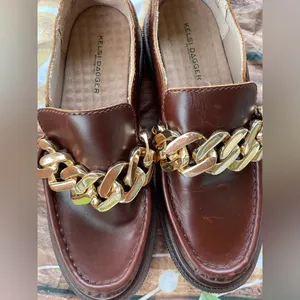 Kelsi Dagger Brown Loafers with Gold Accent thumbnail 10