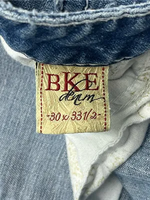 BKE Kate Boot Womens Medium Wash Stretch Bootcut Distressed Denim Jeans 30x33.5 thumbnail 9