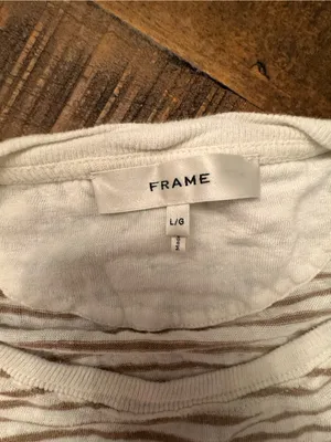FRAME Organic‎ Linen Striped Pocket Tee thumbnail 6