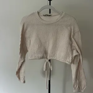 Cream Ribbed Top thumbnail 2