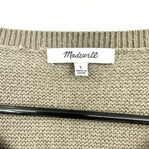 Madewell size Large‎ olive or army green knit sweater thumbnail 4