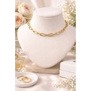 Loren Stewart x Curateur Gold Paperclip Chain Toggle Necklace 15" or Bracelet thumbnail 9