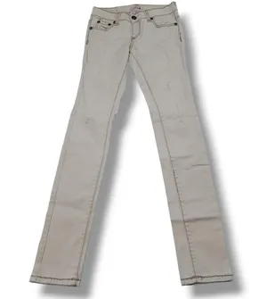 Jake Jeans Size 5 26"x31" Bella Skinny Pant With Heavy Stitch Distressed Stretch thumbnail 1