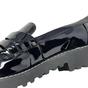 Franco Sarto Women's Cassandra Black Platform Penny Loafers Size 10 thumbnail 7
