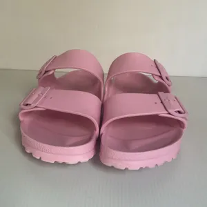 Birkenstock EVA Pink Two Strap Sandals Waterproof Women 39 Made in Germany thumbnail 4
