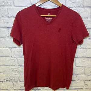 Psycho Bunny Men's X-Small Tee Shirt V-Neck Red Pima Cotton Classic Size 3 thumbnail 2